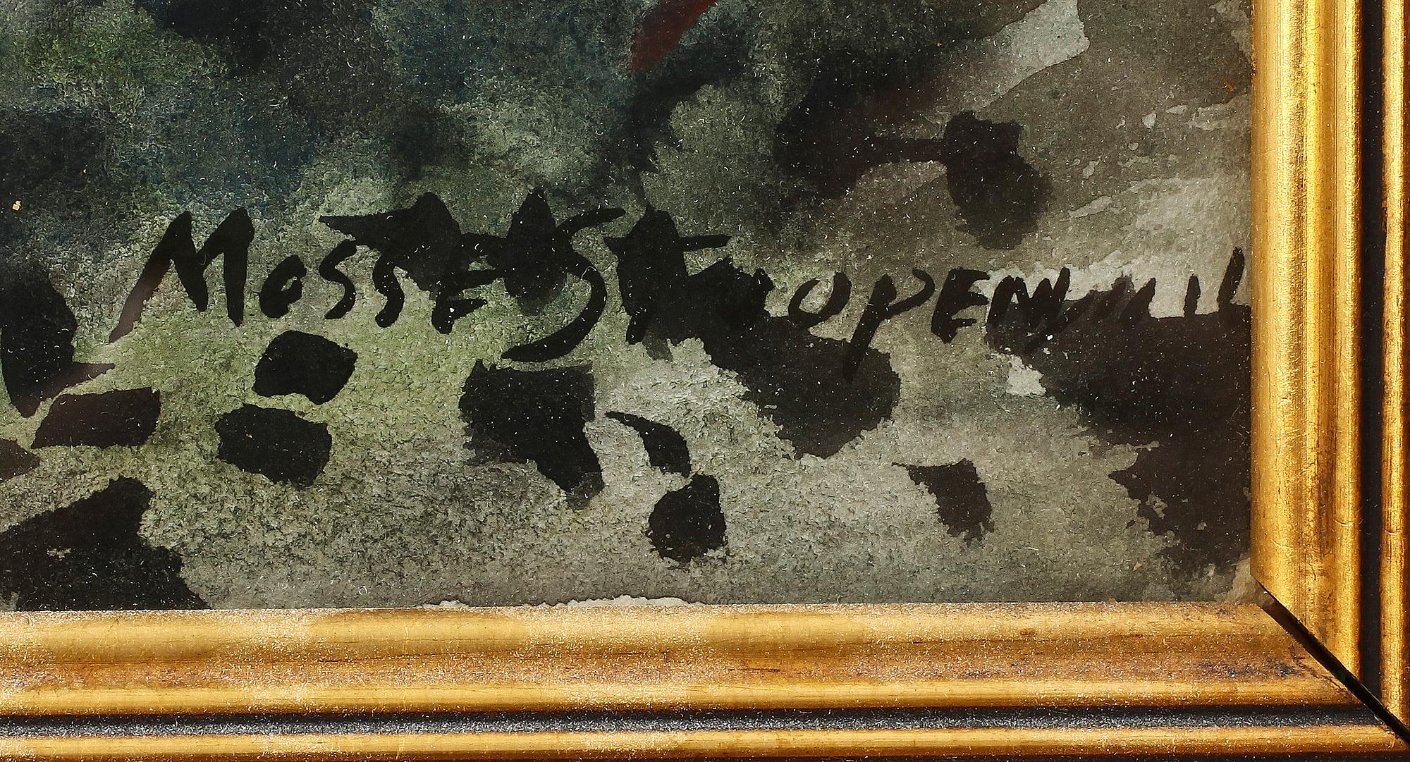 MOSSE STOOPENDAAL, akvarell, sign.