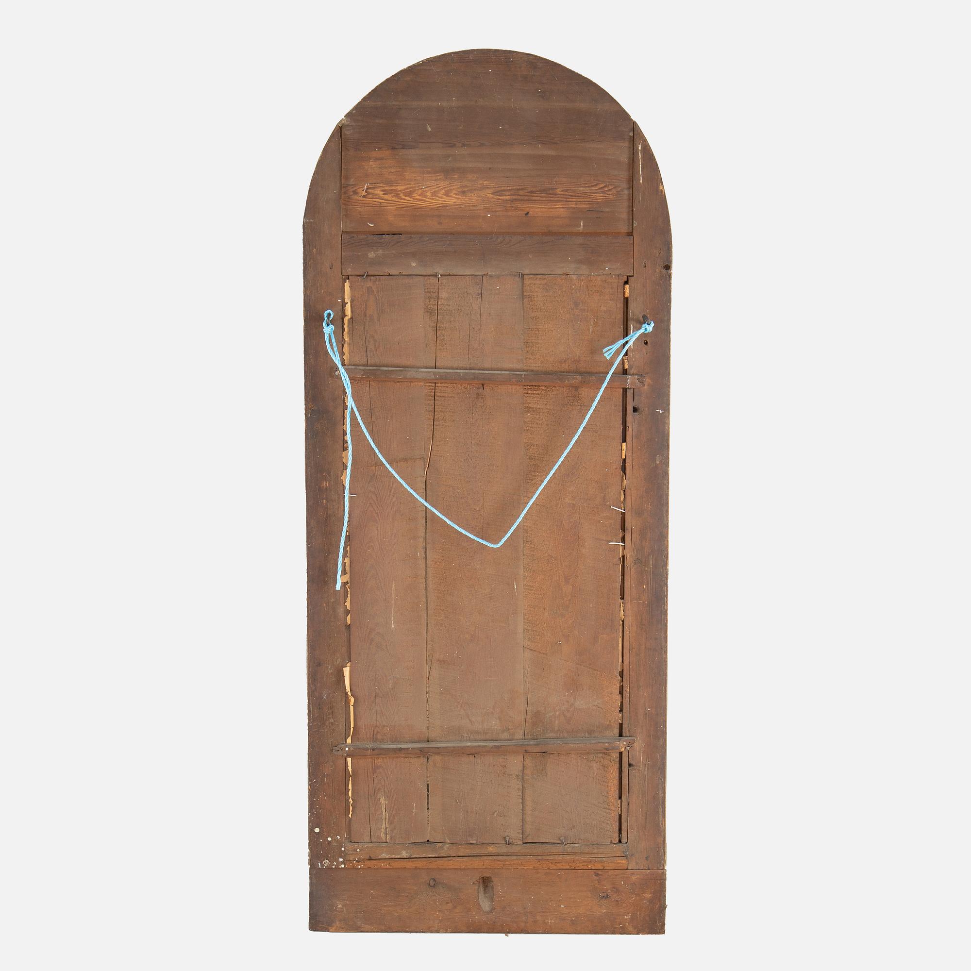 A Swedish Empire mirror and console table, early 19th century.