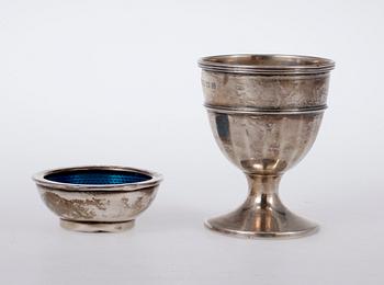 PARTI SILVER, 11 delar, främst Sverige och England, bl.a J Gloster Ltd, Birmingham, 1933. 
Vikt ca 244 gram.