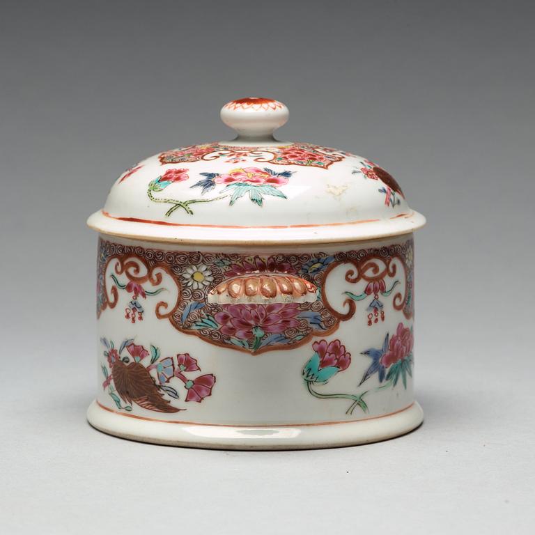 A famille rose tureen with cover, Qing dynasty, Yongzheng (1723-35).