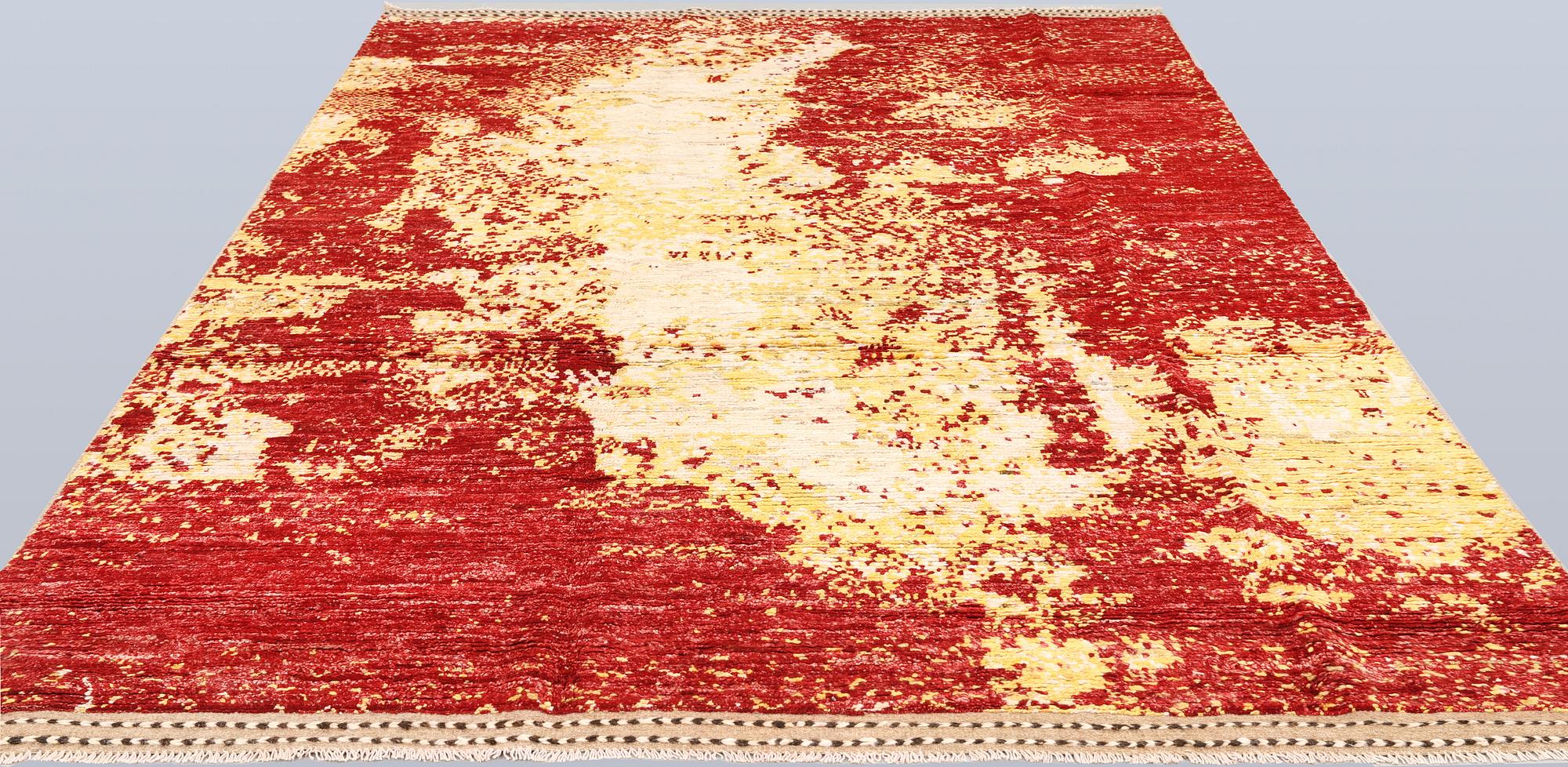 A rug, Morocco design, approx. 296 x 197 cm.