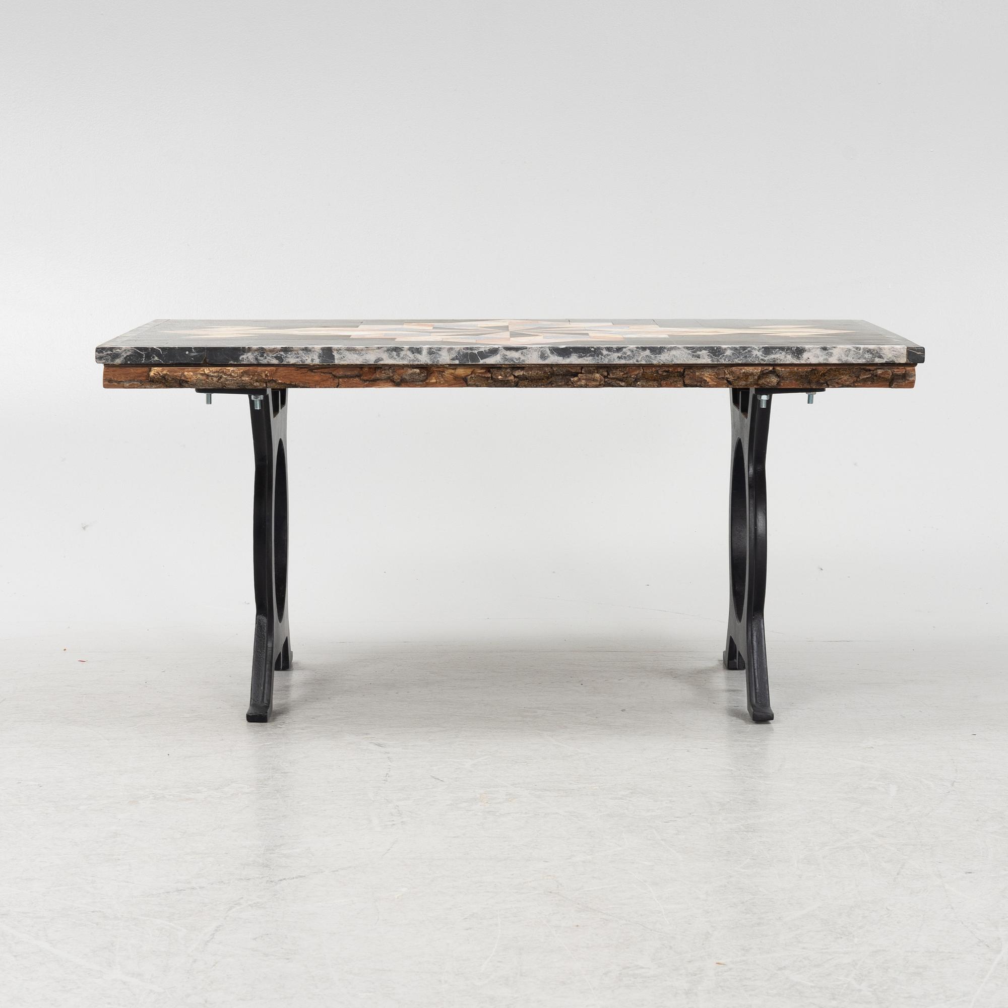 A side table with top made of pietra dura, 20th century.
