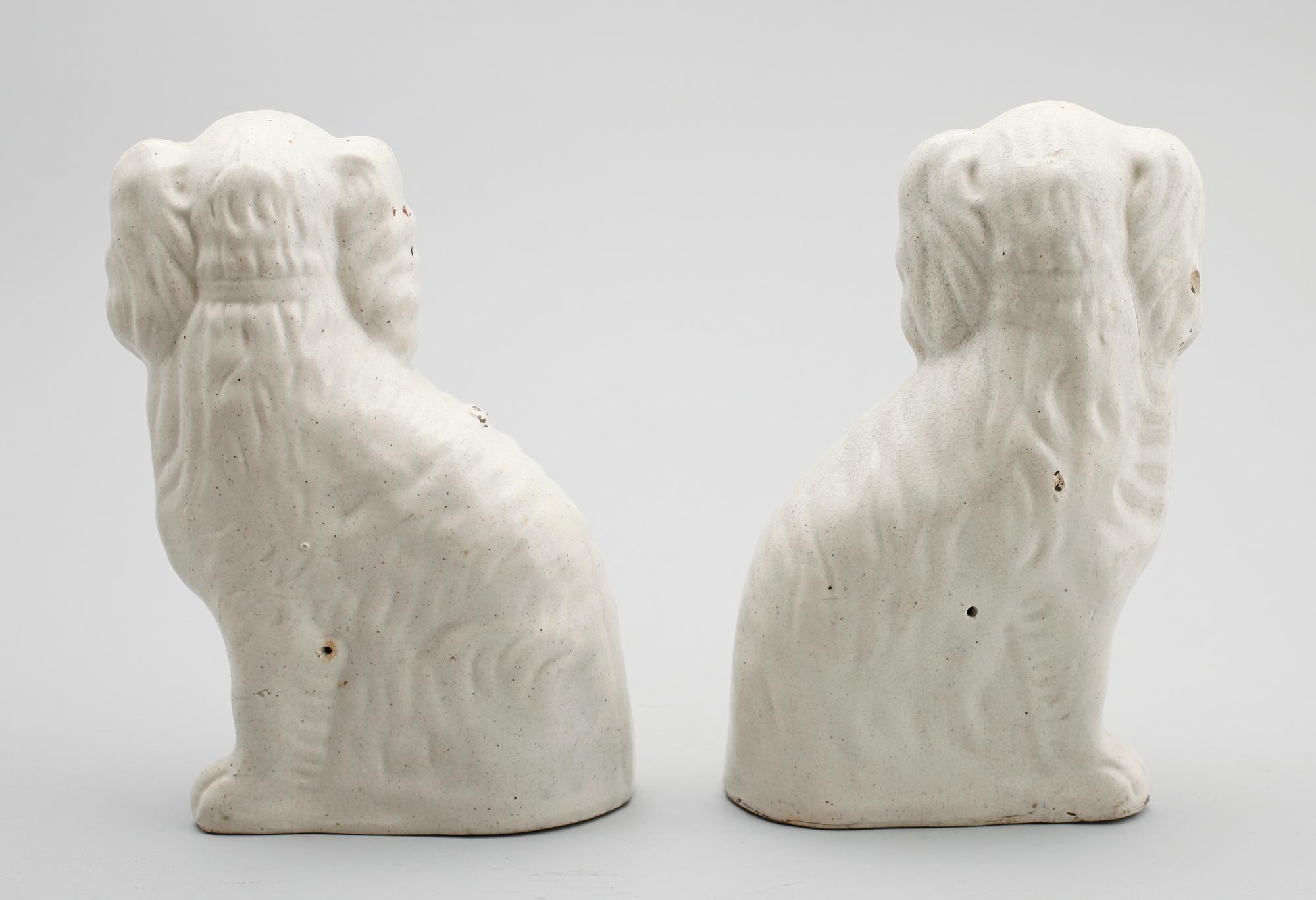 FIGURINER, 1 par, porslin, 1800-tal.