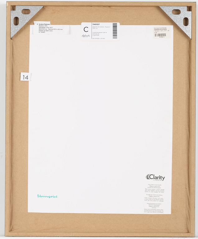 ANDERS PETERSEN, photograph signed and dated 1977 on verso.