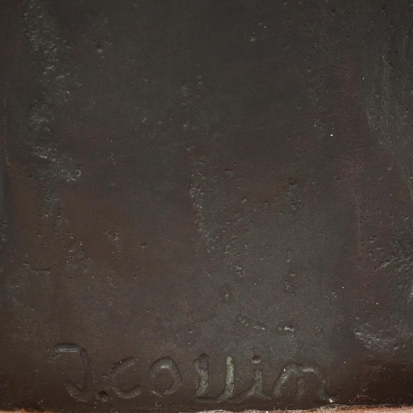 JOHANNES COLLIN, efter, skulptur, brons.