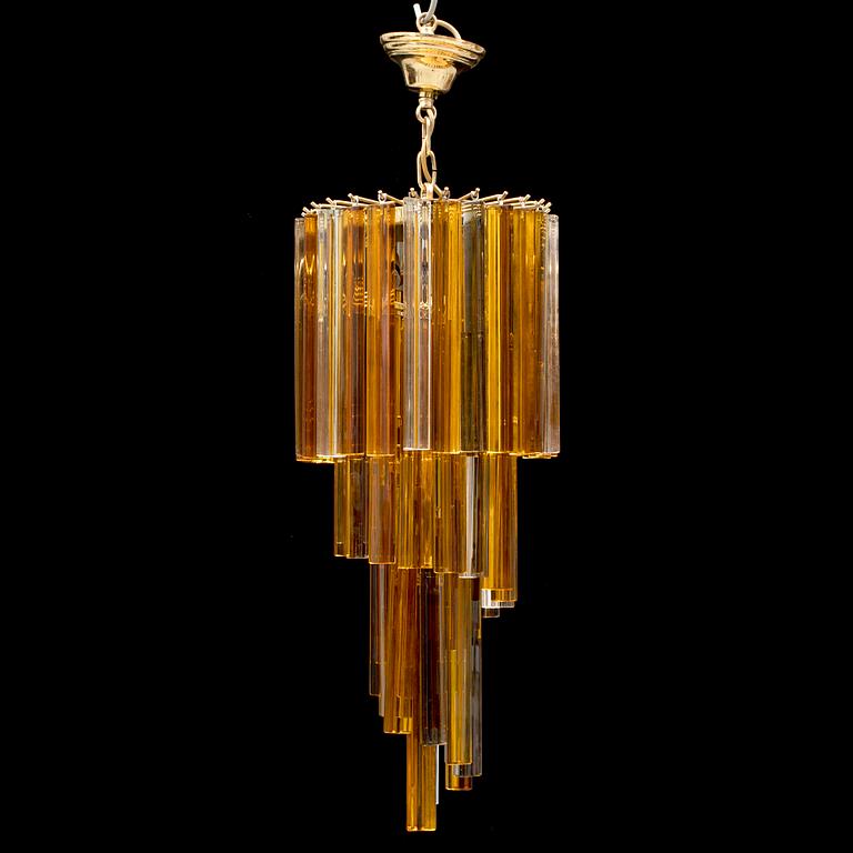 A late 20th cenutry glass ceiling light from Venini.