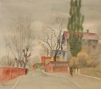 HANS NORSBO, akvarell, signerad och daterad 43.