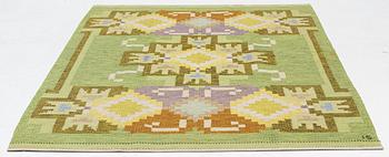 Ingegerd Silow, a carpet, 'Hardanger', flat weave c 234 x 167 cm, signed IS.