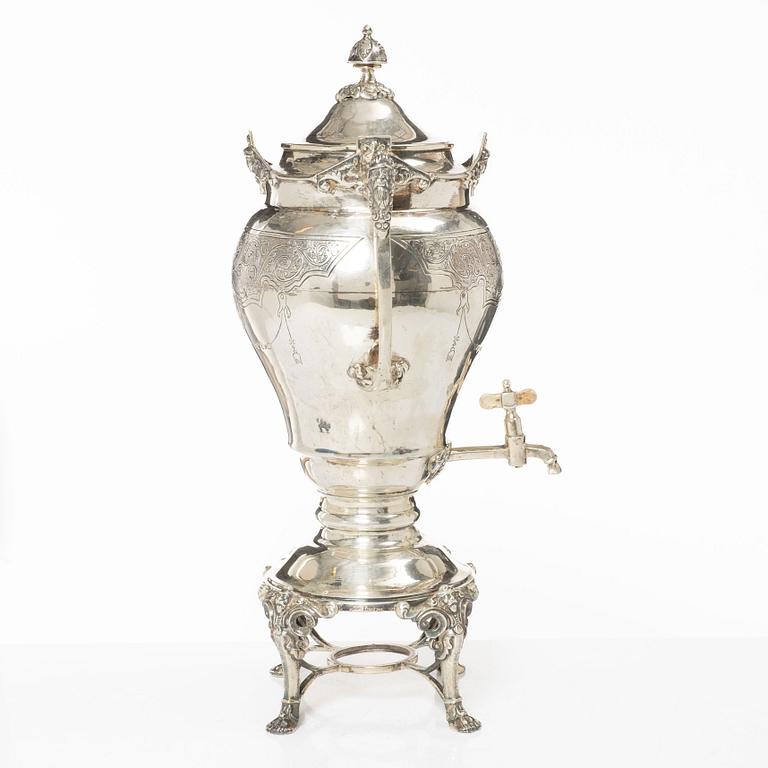 Tekök, silver, rokokostil, 1900-tal.