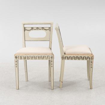 Four chairs. Early 19th century.