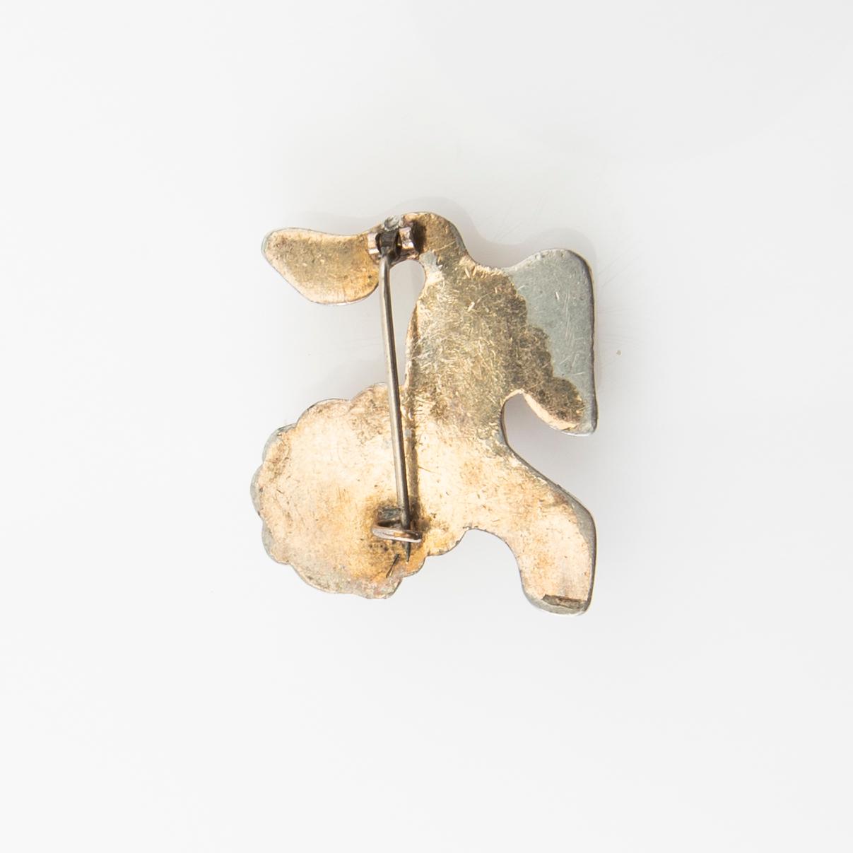Anna Petrus, Brooch in pewter, for the company Svenskt Tenn.
