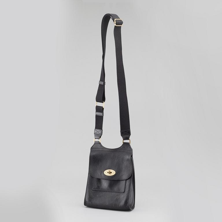 MULBERRY, "Anthony Messenger", bag and key ring.