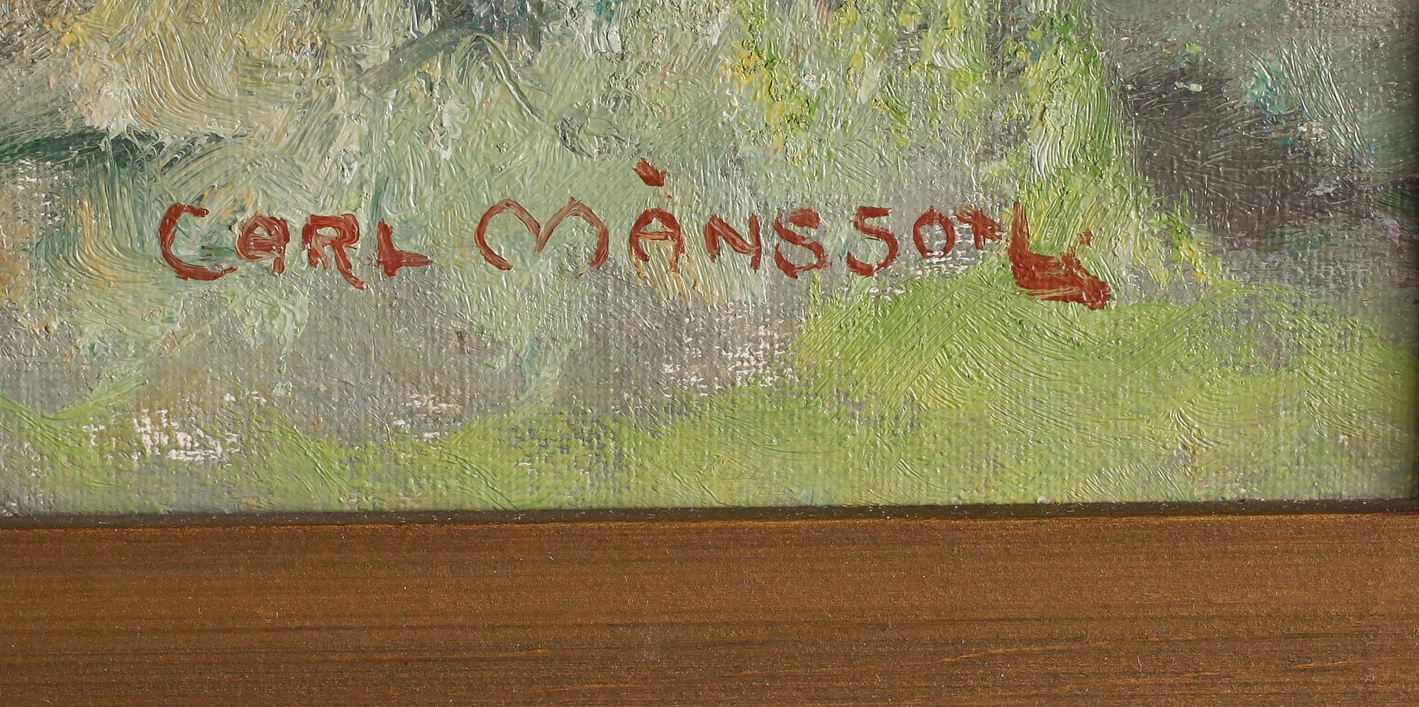 CARL MÅNSSON, olja på duk, signerad.