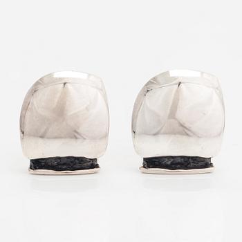 Poul Havgaard, A pair of sterling silver cufflinks. Lapponia 1972.