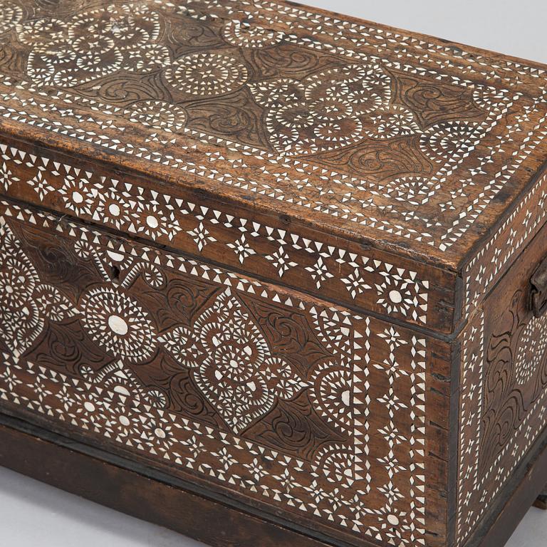 Two shell inlay chests, Philippines 20th century.