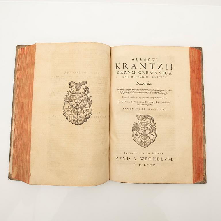 Albert Krantz, book, "Rerum Germanicarum ...", Frankfurt am Main 1575.