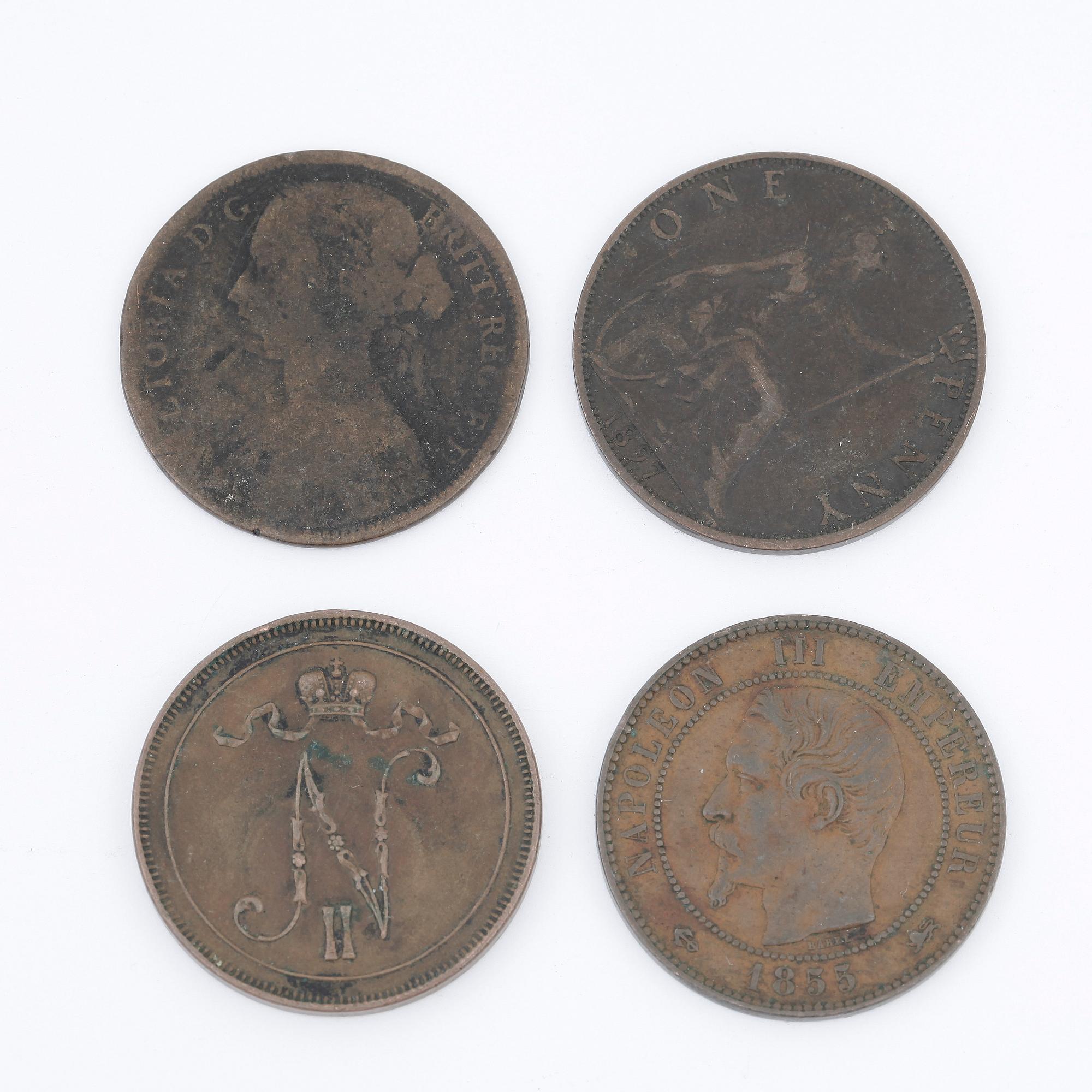 KOPPARMYNT, 17 st, Europa, 1800/1900-tal.