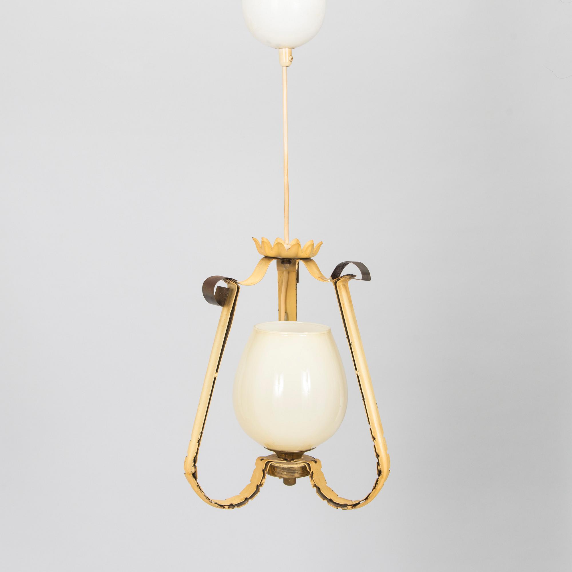 Lisa Johansson-Pape, taklampa, Orno, 1940-tal.