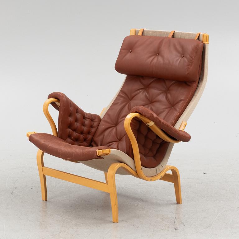 Bruno Mathsson, armchair with footstool, "Pernilla", DUX.