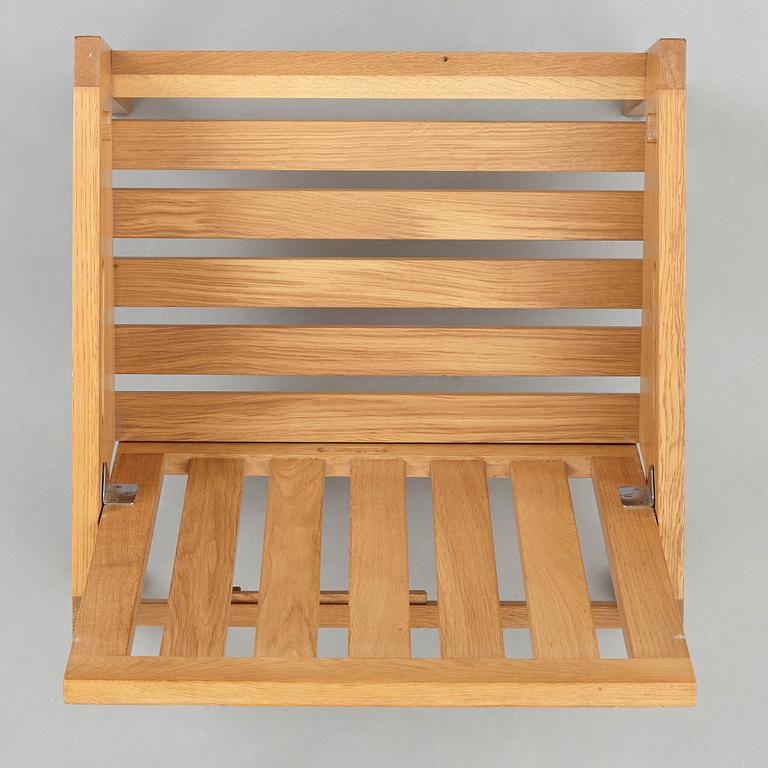HANS J WEGNER, fällstol/bord, "GE520", Getama, Danmark, 1960-tal.