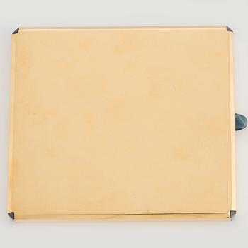 Cigarettetui Cartier 18K guld med safirer.