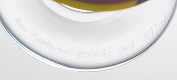 Anu Penttinen, an art glass signed Anu Penttinen Billnäs  2018 47/100.