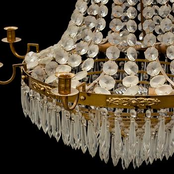 A second half of the 20th century Gustavian style chandelier.