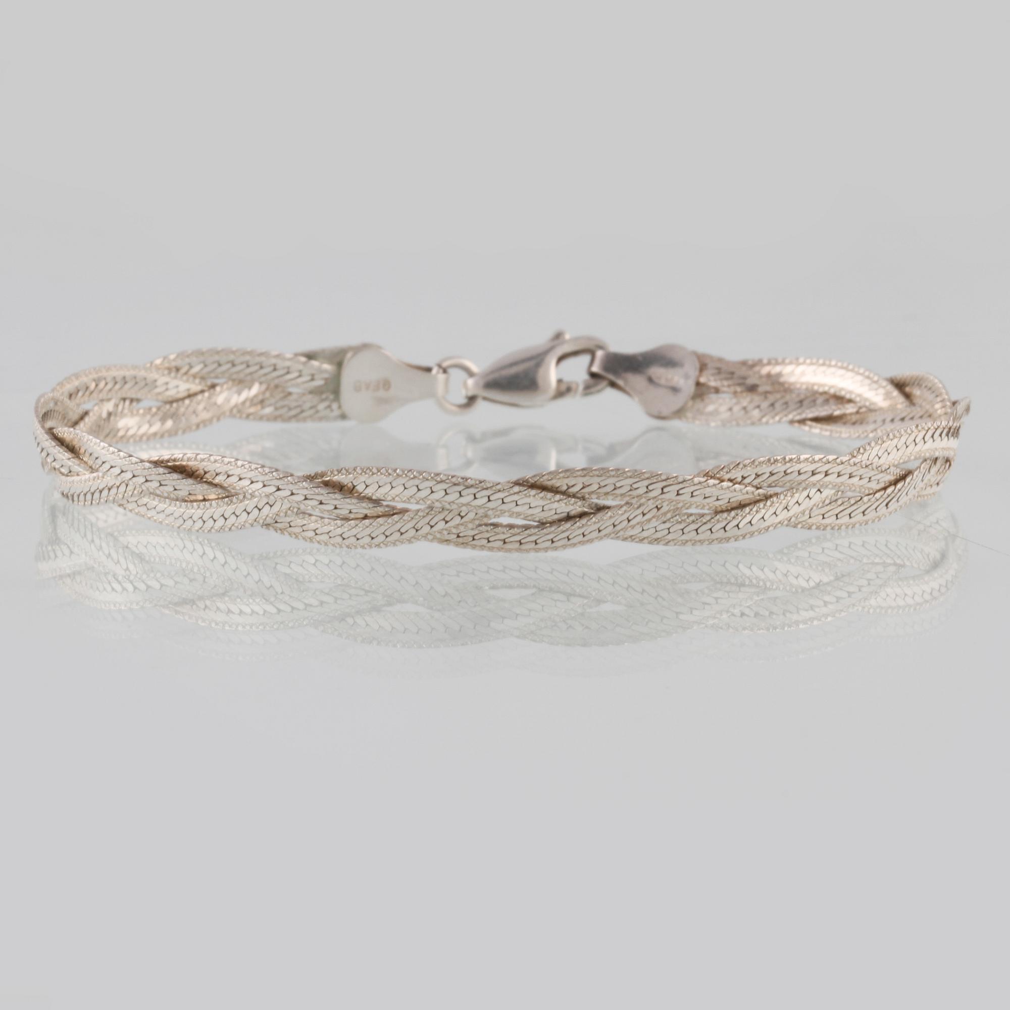 ARMLÄNK, sterlingsilver, Iduna, Varberg. Vikt 5,8 gram.