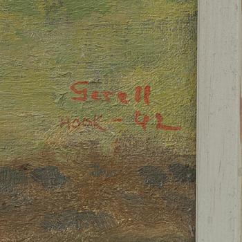 Greta Gerell, Landscape with sheep.