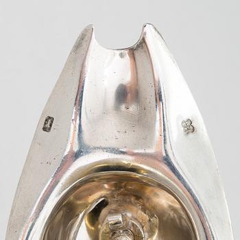 MARTIN, HALL & CO, A sterling silver pitcher, Sheffield 1873.