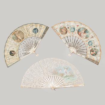 Three 18th/19th century fans.