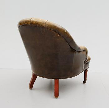 FÅTÖLJ, Chesterfield, 1900-talets mitt.