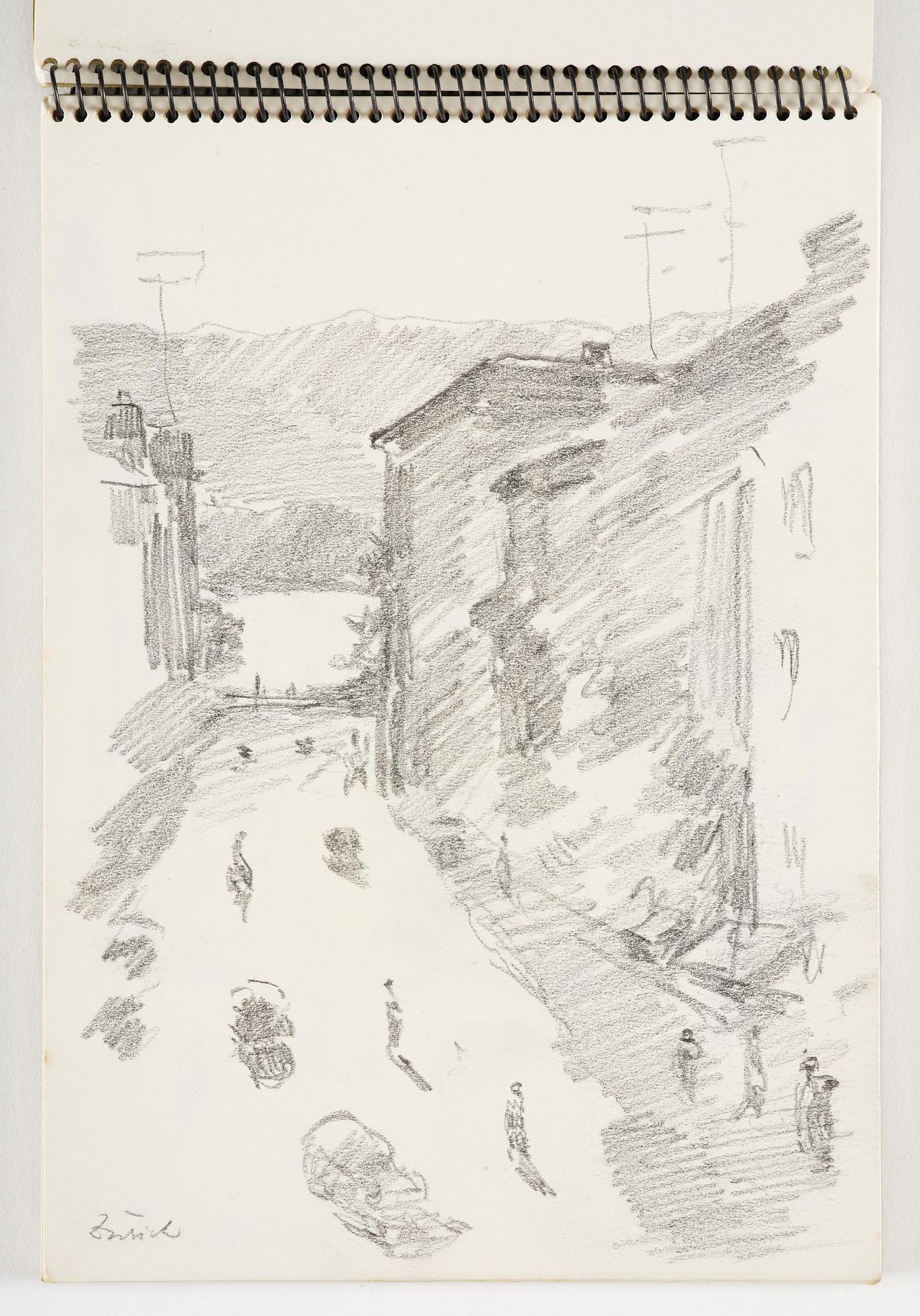 Lotte Laserstein, 4 skissböcker med blyertsteckningar.