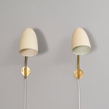 A PAIR OF SCONCES, manufacturer PSO Pohjoismainen Sähkö Oy, mid 20th century.