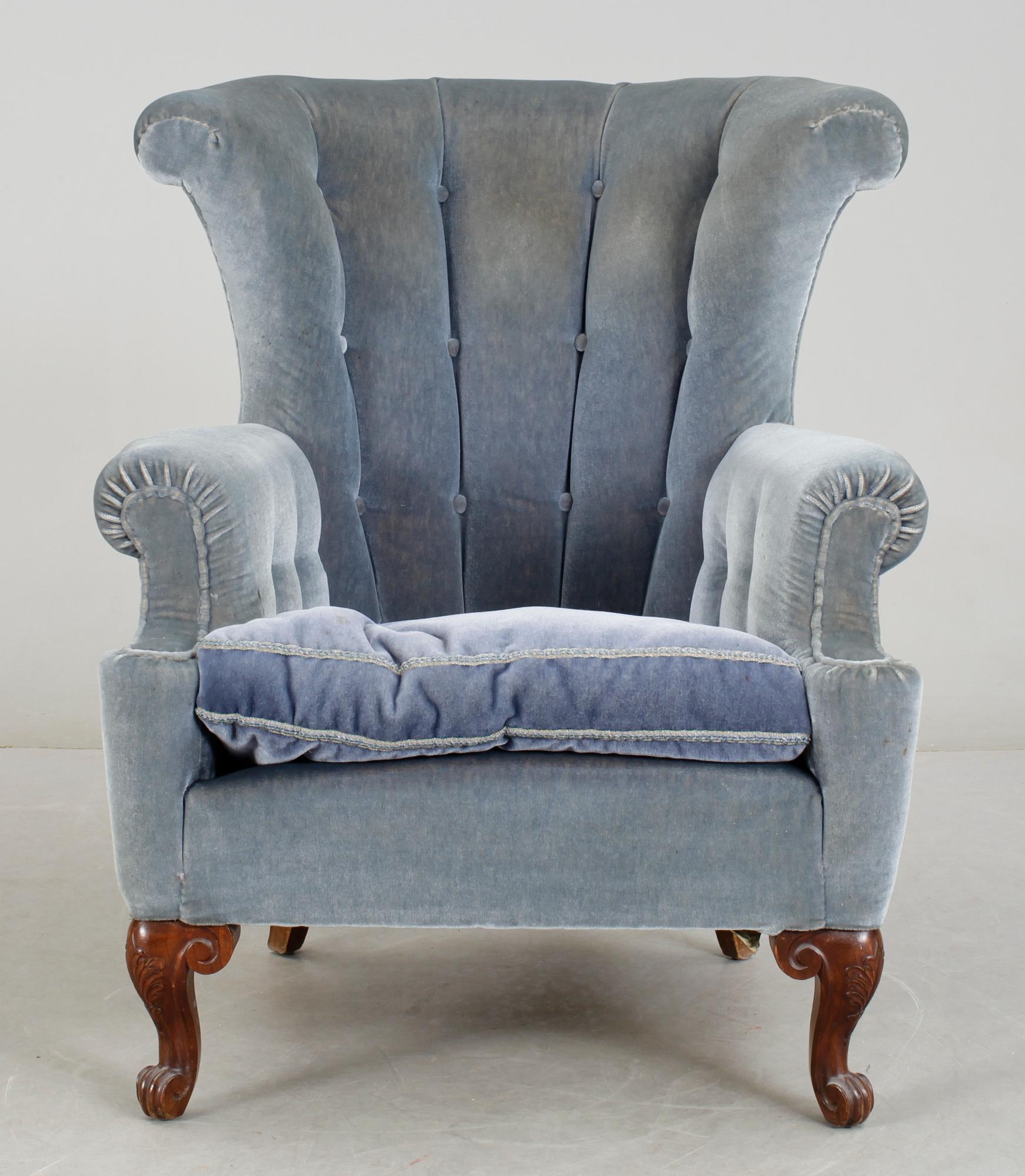 FÅTÖLJ, omkr 1900-talets mitt.