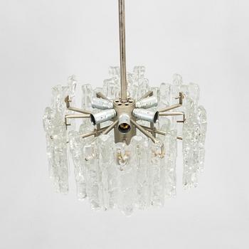 A 1960s "Ice block chandelier" by J.T Design, Kalmar, Austria.