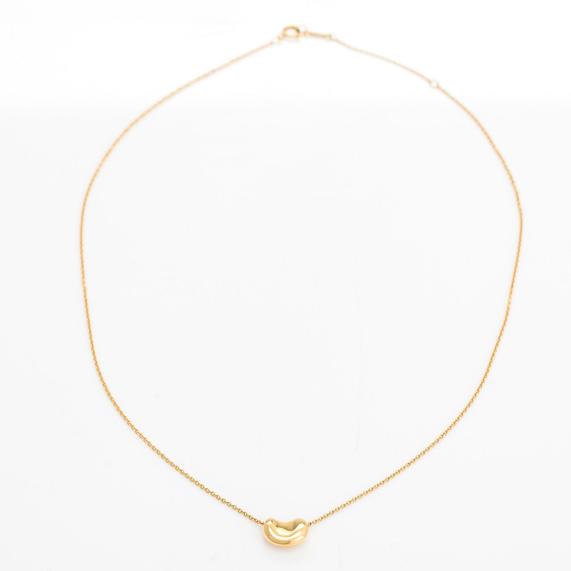 Tiffany & Co, Elsa Peretti, halsband, "Bean", 18K guld.