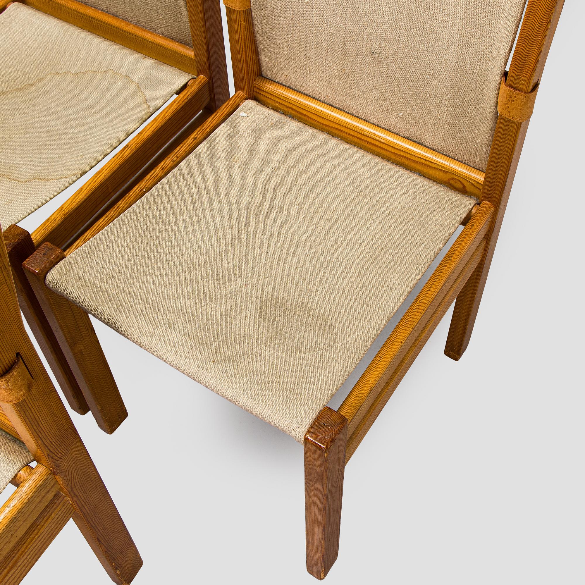 Pirkko Stenros, tuoleja, 8 kpl, Artek, 1950-luku.