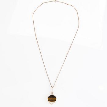 RIIPUS ja SORMUS, hopeaa, tiikerinsilmä, 1961.