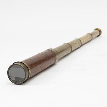 A telescope by F Newton Leicester, 19th century.
