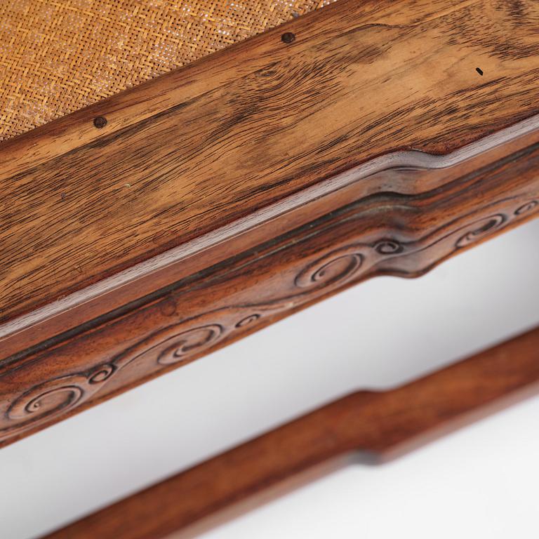 Dagbädd, hardwood. Qingdynastin, 1800-tal.
