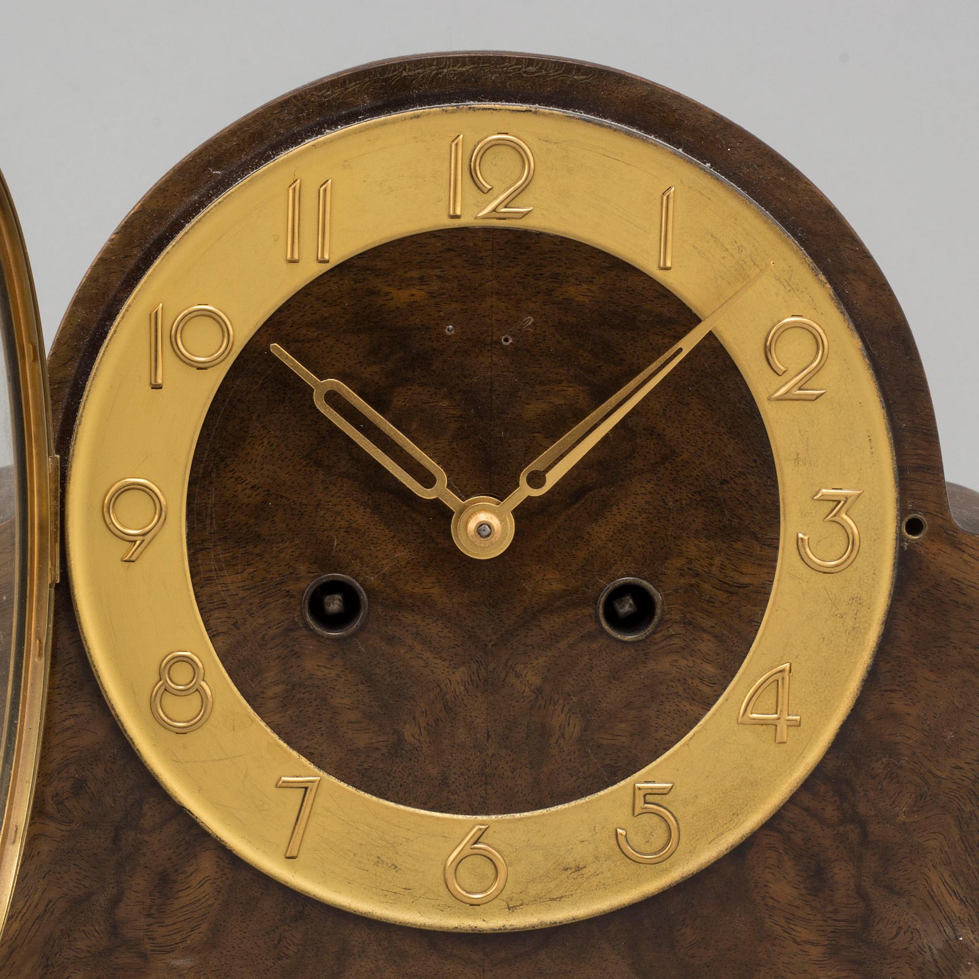 A 1920s mantle clock by Gustav becker, Kienzle, Germany.