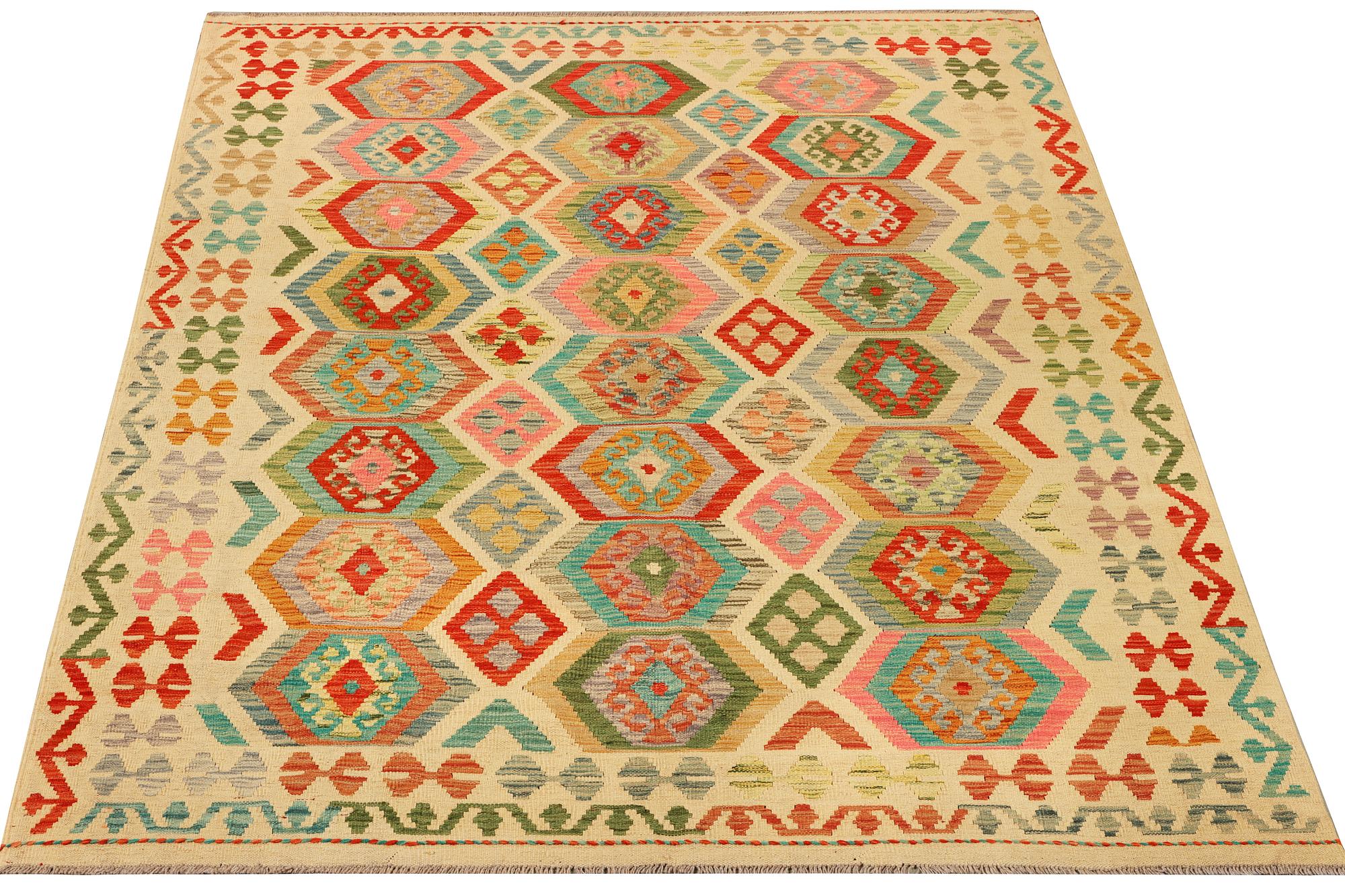 A Kilim ug, Afghanistan, a. 244 x 177 cm.