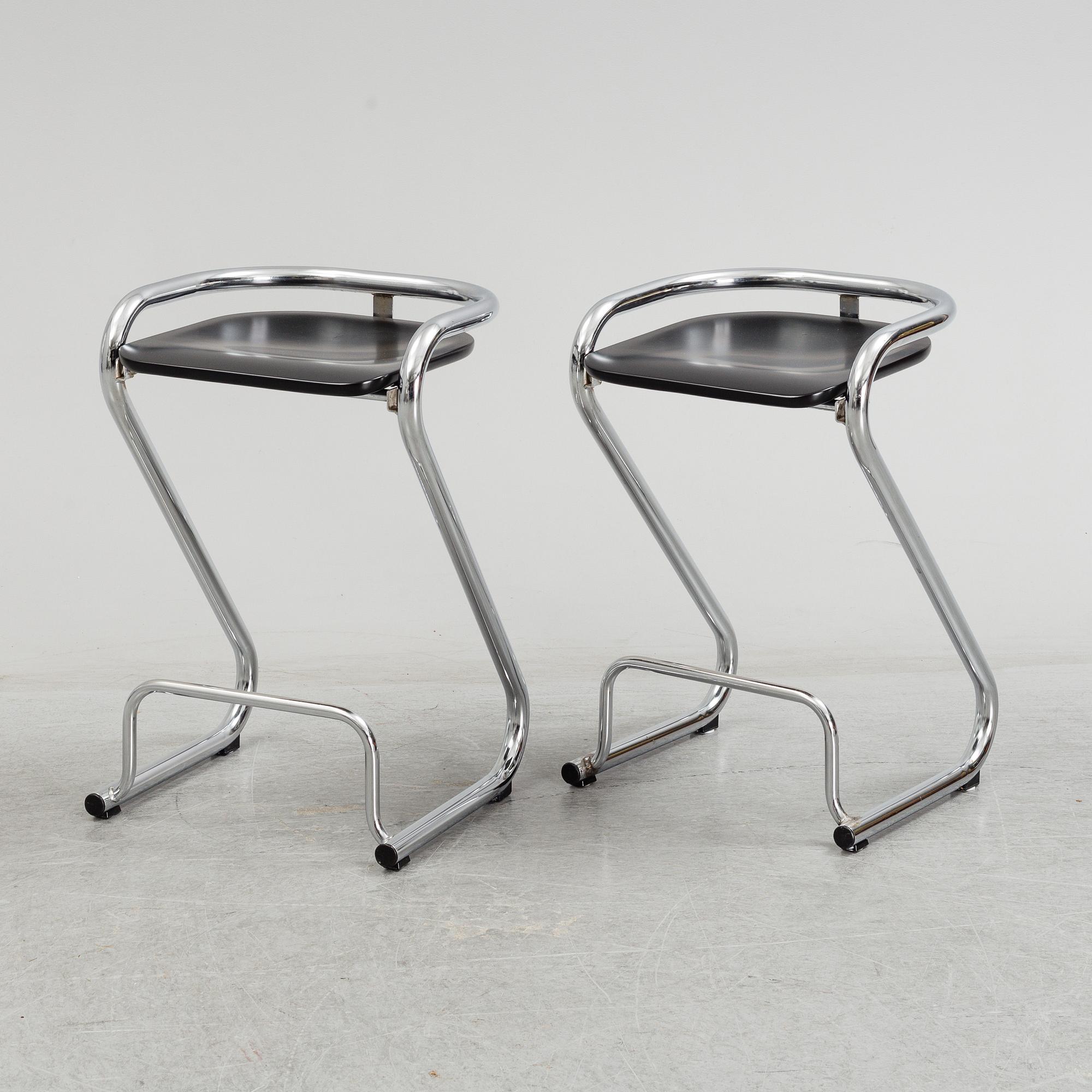 BARSTOLAR, 6 st, "S70-3", Börge Lindau och Bo Lindekrantz, Lammhults.