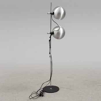 A metal floor lamp from the 1980s.