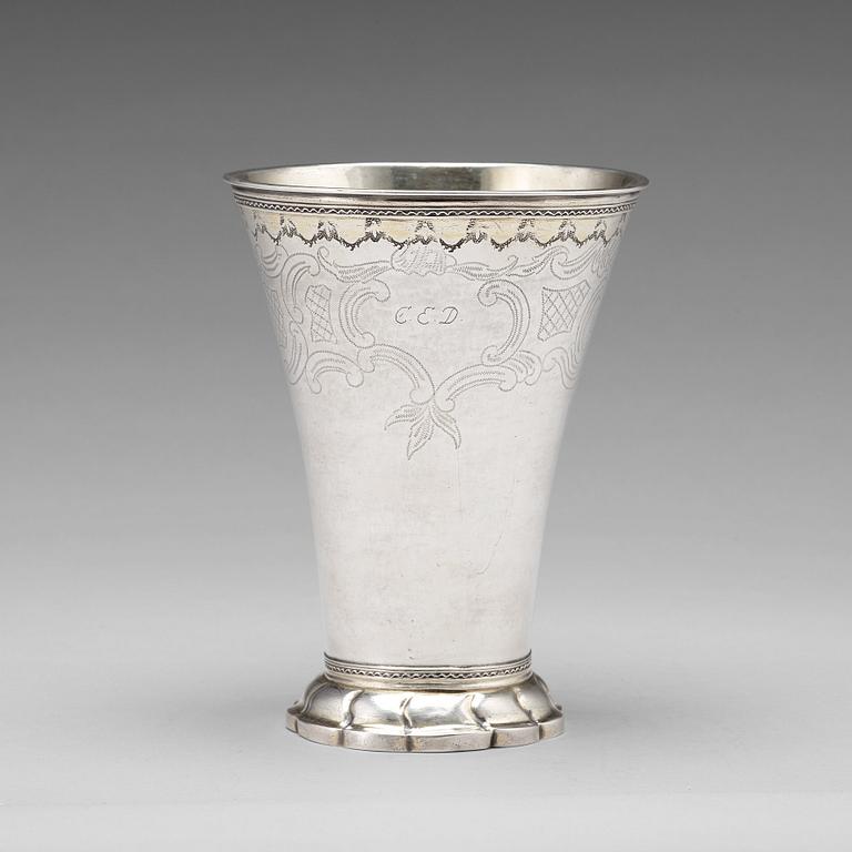 Daniel Lundström, bägare, silver, Stockholm 1784.