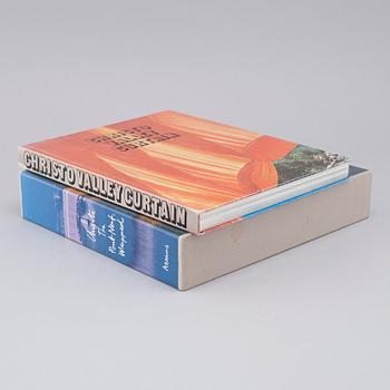 Two books, "Christo Valley curtain" and "Christo: the pont neuf, wrapped", 1973 and 1990.