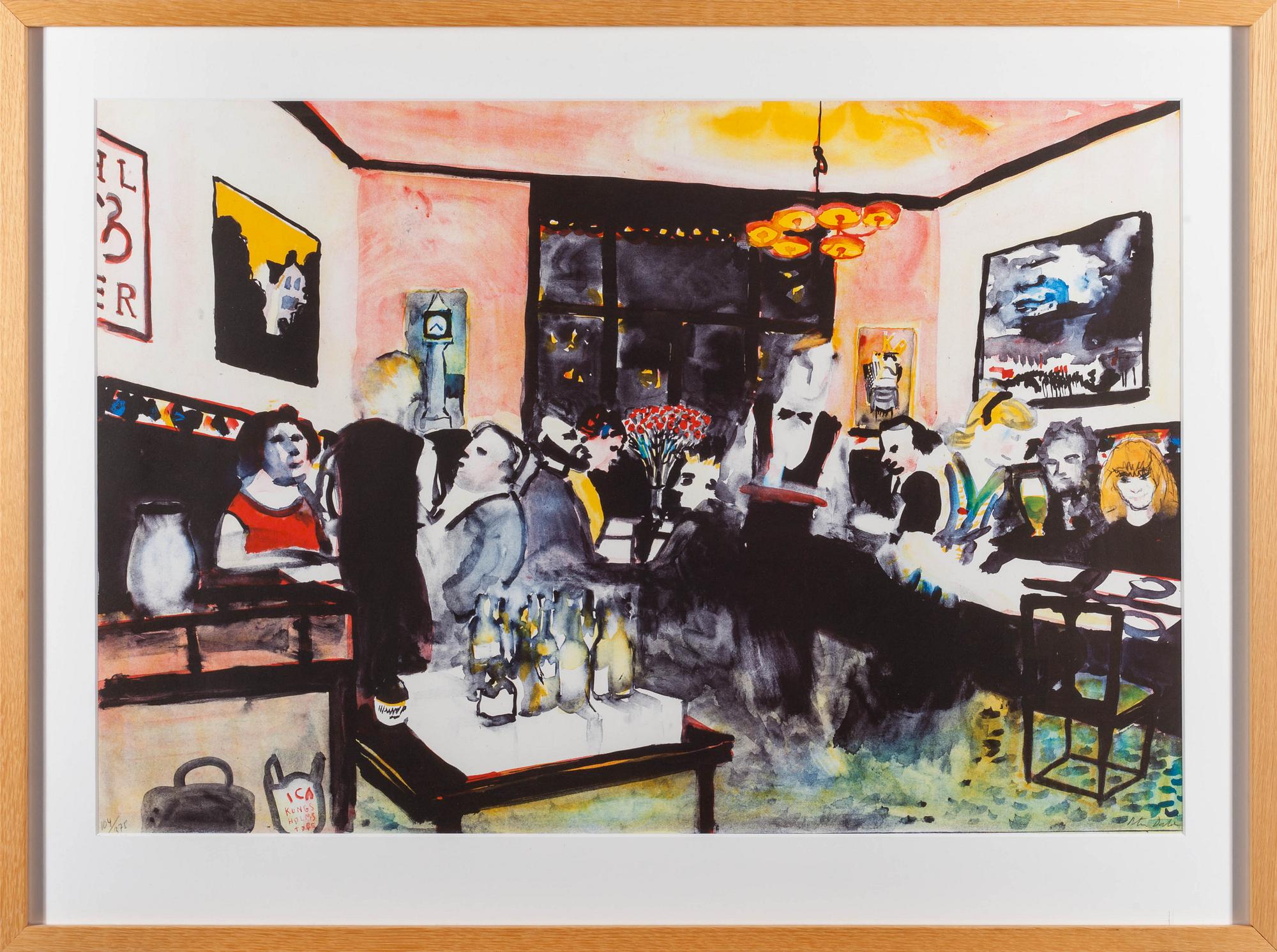 PETER DAHL, färglitografi, signerad och numrerad 104/375.