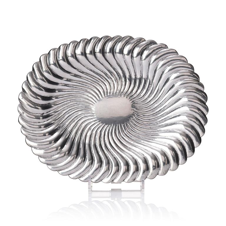 A Hungarian silver plate, unidentified maker's mark VL, possibly Budapest, Hungary 1937-1965.