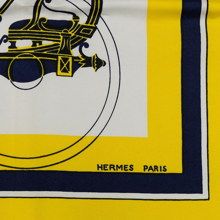 HERMÈS, SCARF, "Ex Libris".